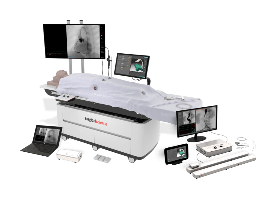 Sergicalscience-ANGIO-Mentor ANGIO Mentor Simulator von Surgical Science für endovaskuläre Eingriffe