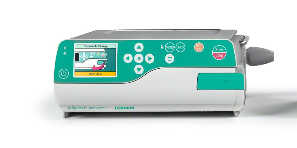 Infusomat compact plus von b.braun Detailaufnahme des Infusomat compact plus
