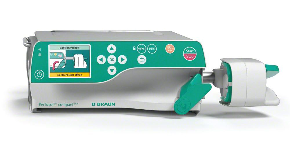 Perfusor compact plus von b.braun Detailaufnahme des Perfusor Compact plus