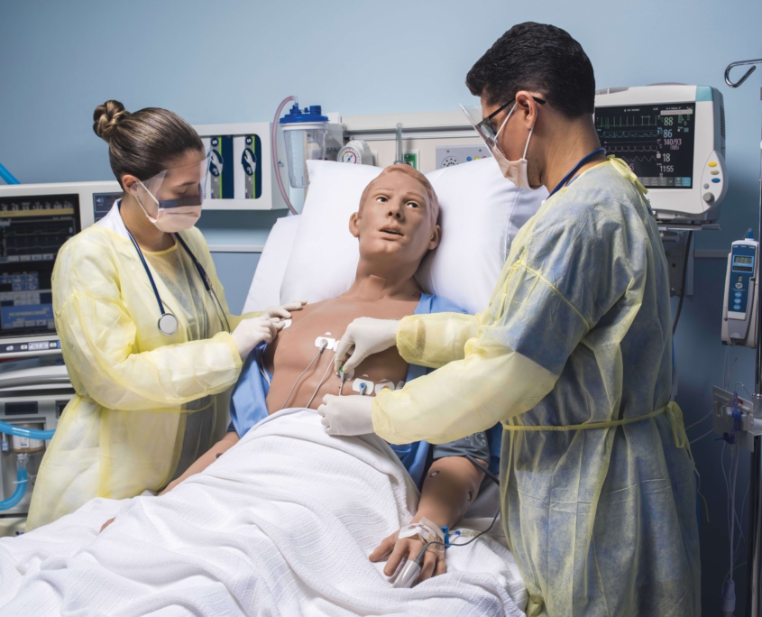 Gaumard-S5301-uebung-EKG-hero EKG-Übung an HAL S5301-Simulator von Gaumard