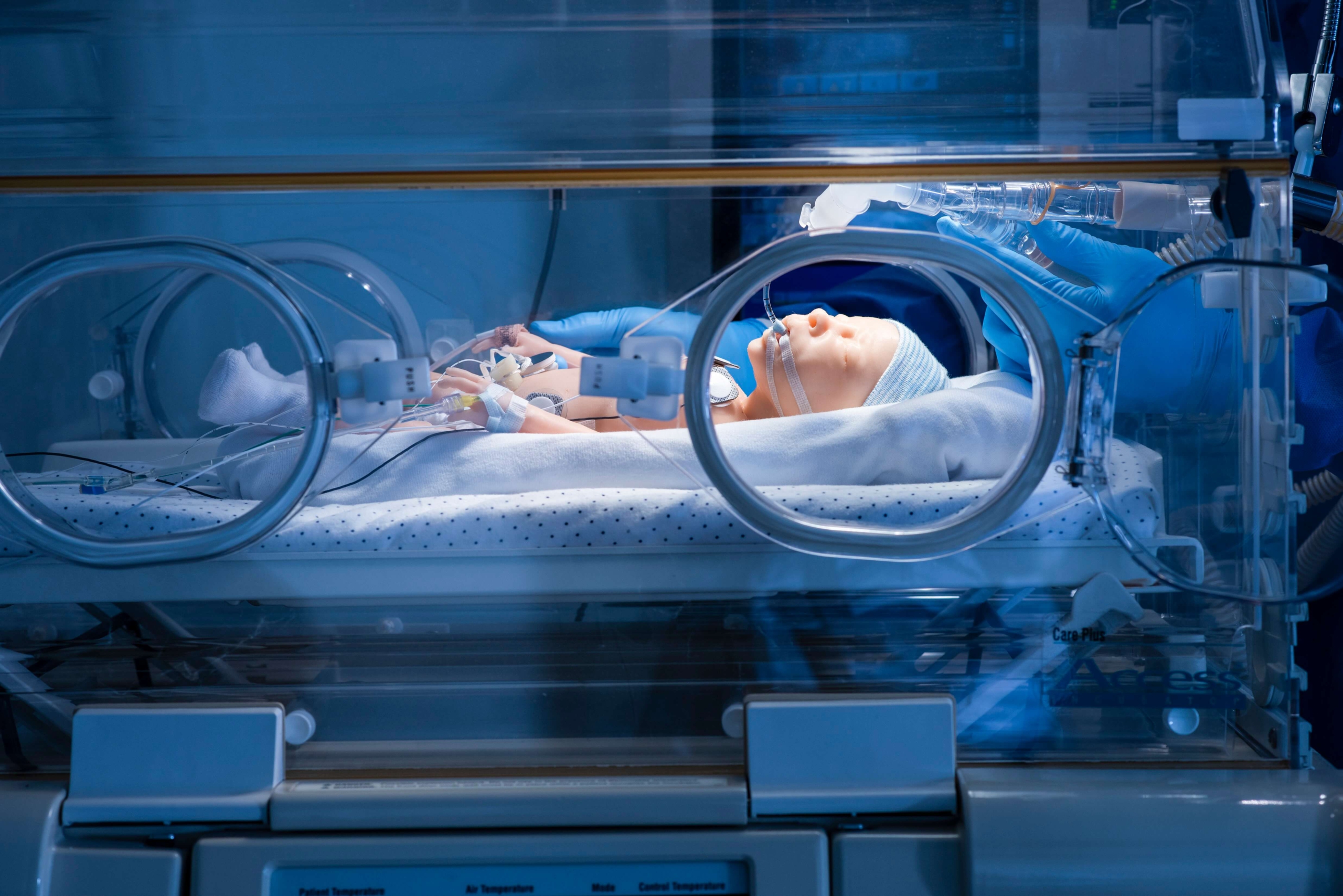 Kabelloser Frühgeborenen-Simulator HAL-2209 in Inkubator