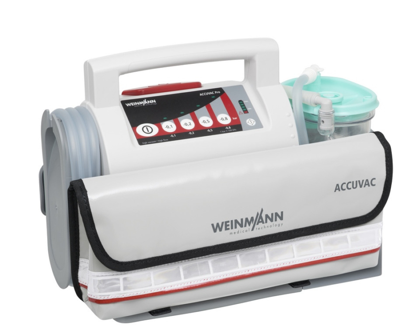 Weinmann-Accuvac-Pro-bei-Mefina-Medical- Dateiaufnahme des ACCUVAC-Systems von Weinmann Emergency