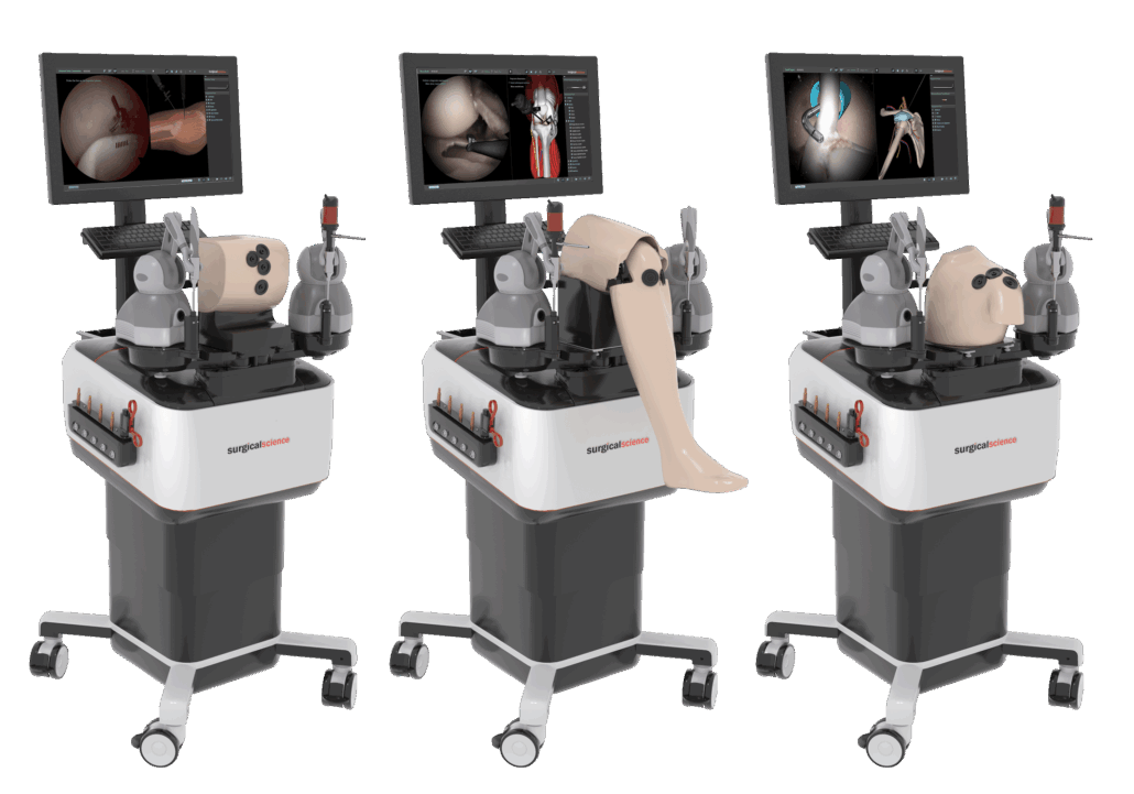 surgicalscience-arthro-mentor-varianten Detailaufnahme von drei Varianten des ARTHRO Mentor