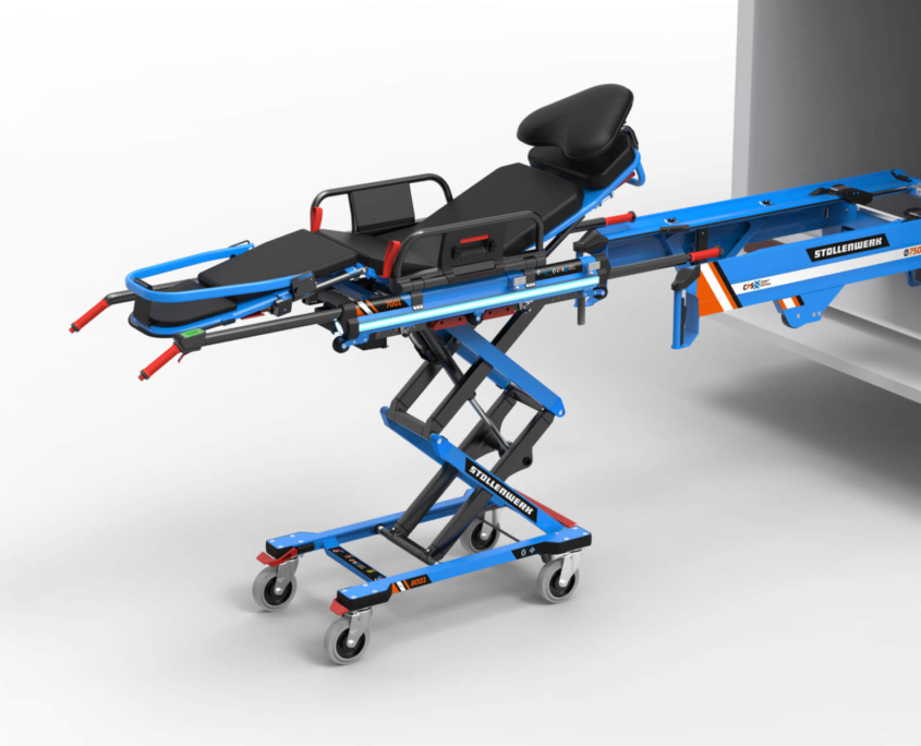 Beladeeinheit-7500-CPS-System-in-Funktion CPS-Fahrtragesystem und Beladeeinheit-7500 in Detailaufnahme mit Funktion im Fokus