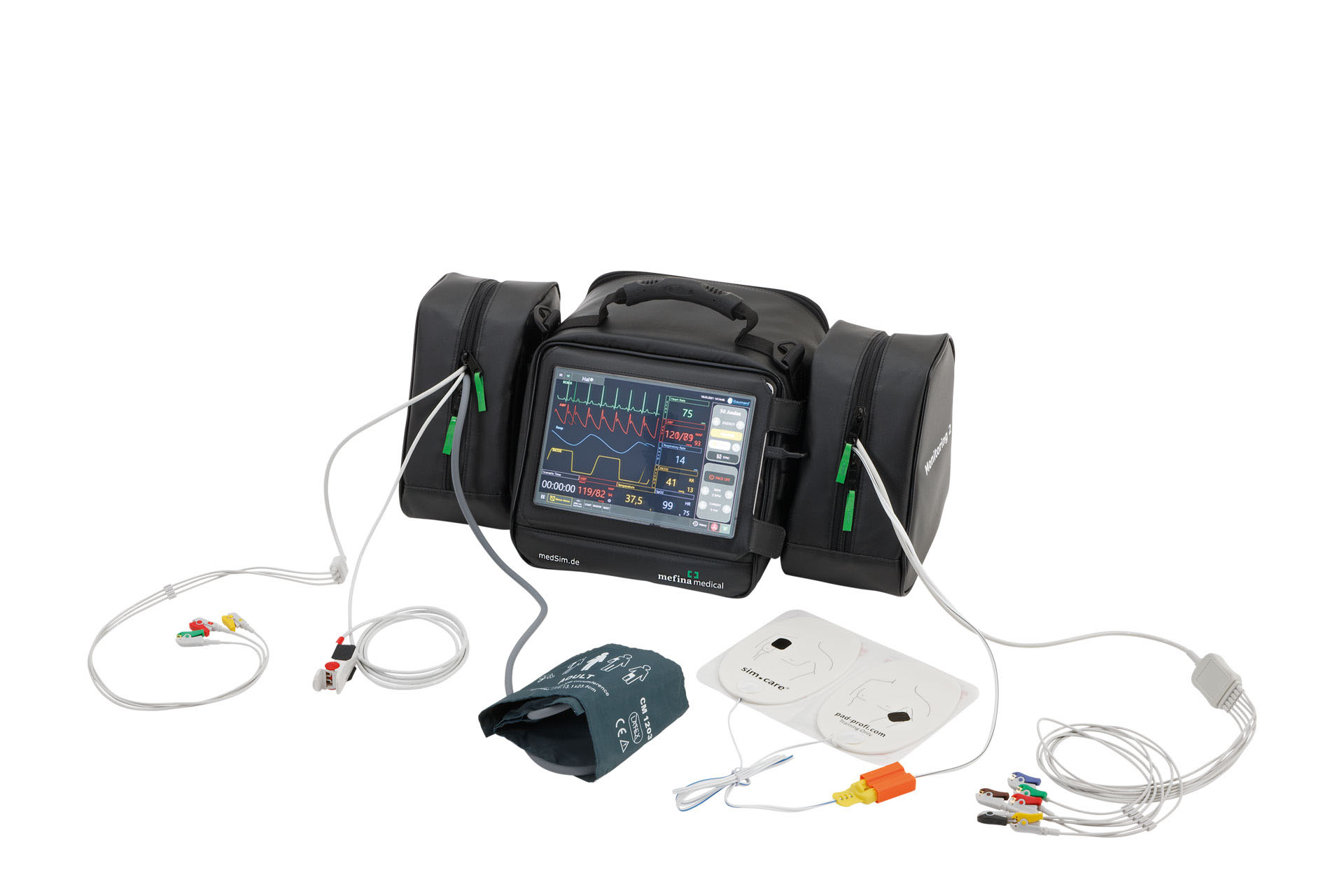 Detailaufnahme des MobilSim von Mefina mit allen Möglichkeiten zum anschließen