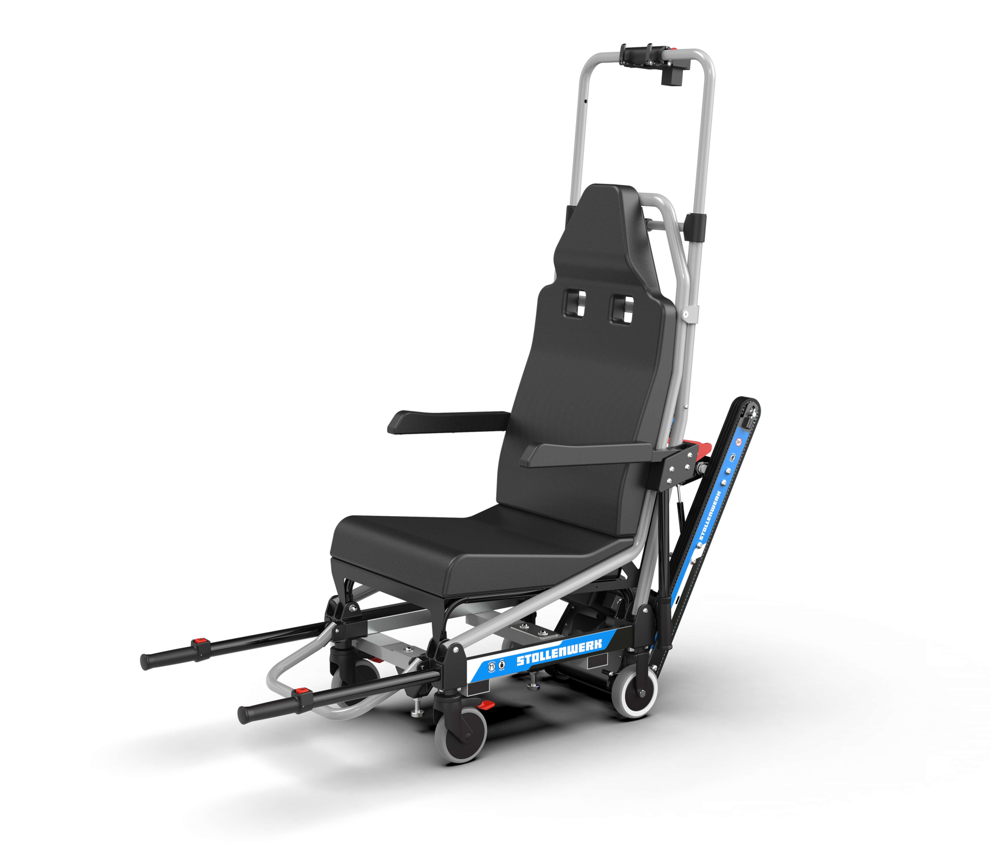 Stollenwerk_Treppenstuhl_Detailaufnahme Treppenstuhl von Stollenwerk in Fokusaufnahme