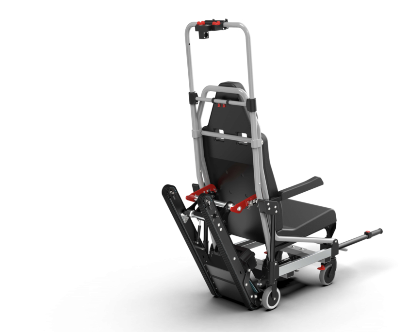 Stollenwerk_Tragesessel_CPC Rückseite des CPC-Systems von Stollenwerk mit Aufnahme des Tragesystems