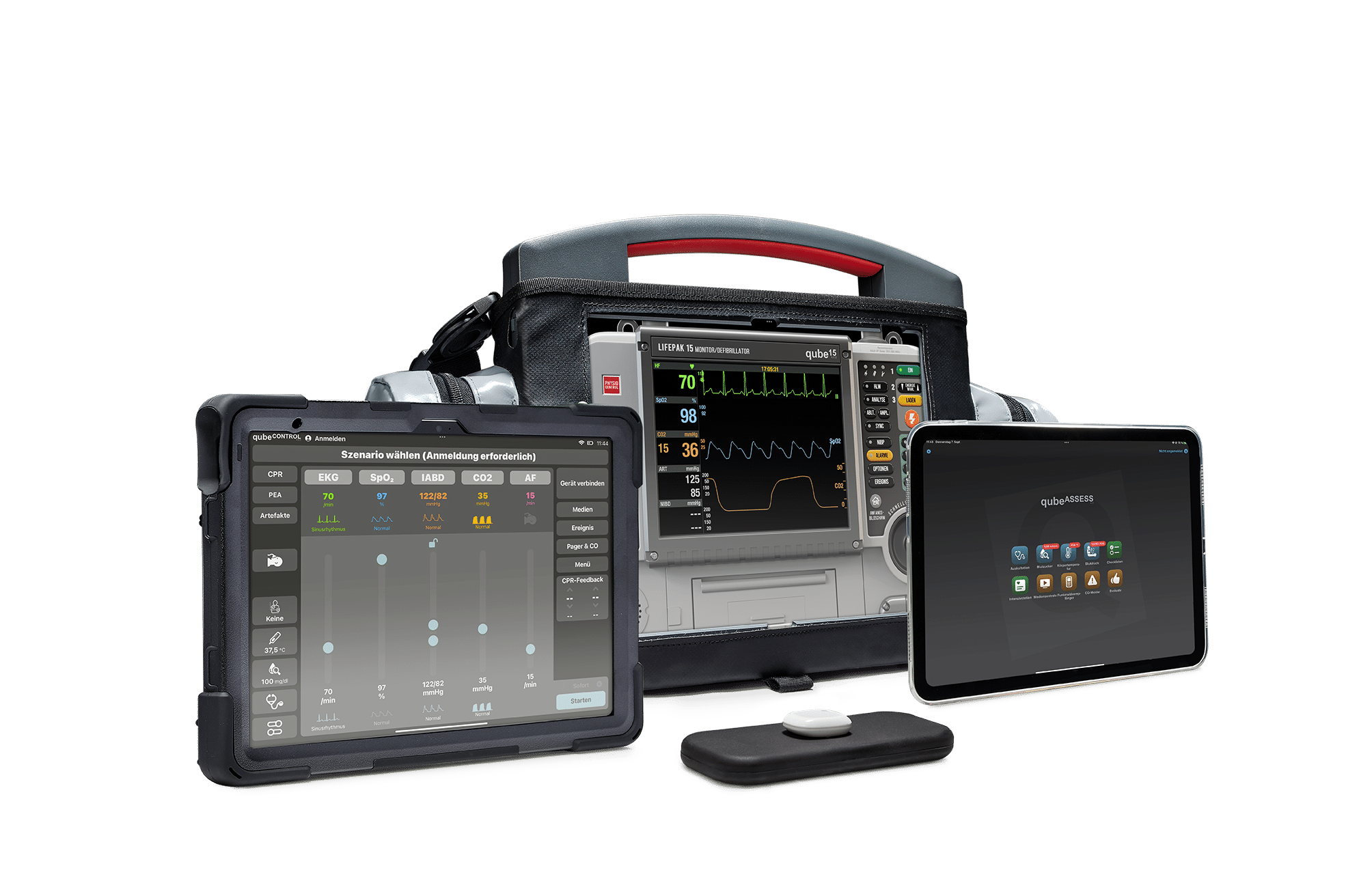 qube15_Trio_23_kleinere-Dateigroesse EKG-Patientenmonitor Simulator in 3 Versionen