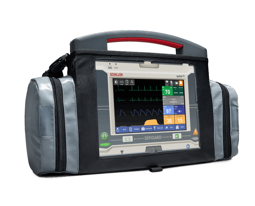 qube 7 Patientensimulator von Skillqube in einer kleinen Tragetasche