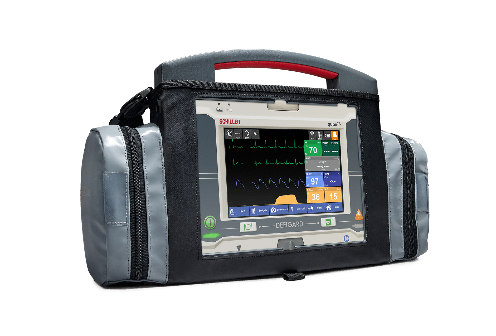 qube 7 Patientensimulator von Skillqube in einer kleinen Tragetasche