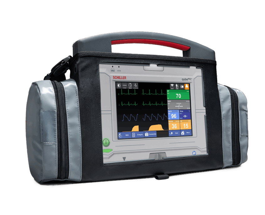 EKG-Patientenmonitor Simulator qubePG7 in Transporttasche L