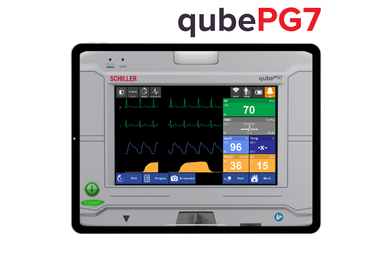 qubePG7_iPad-MockupLogo IPad Mockup des qubePG7 von Schiller