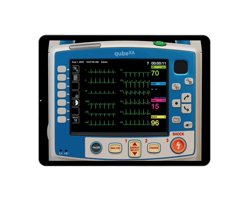 Integration von klinischen Informationen in dem QubeXA Simulationsgerät von Skillqube