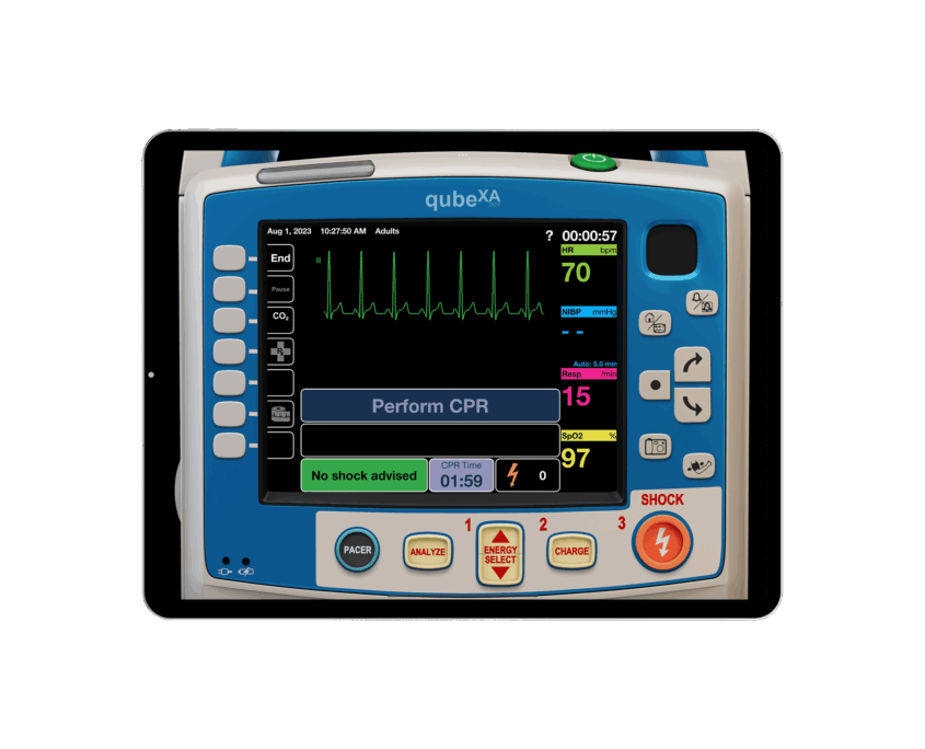 Tabletansicht vom qubeX Advanced von Skillqube im Detail